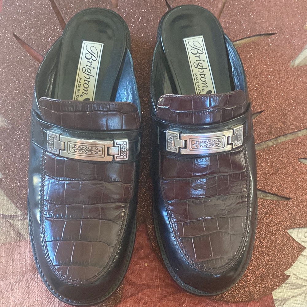 Brighton Brown and Black Clogs